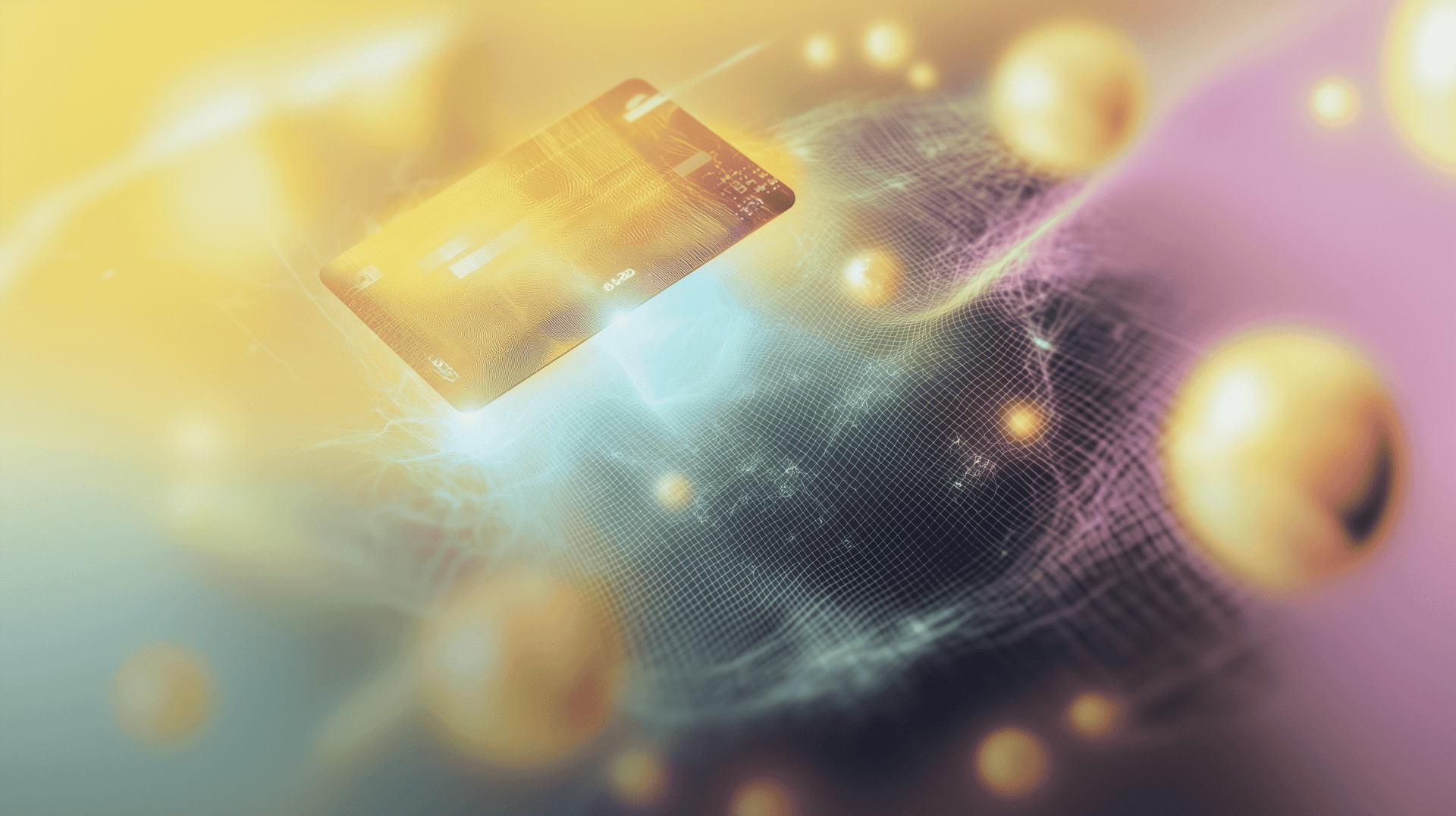 a blurry image of a card.