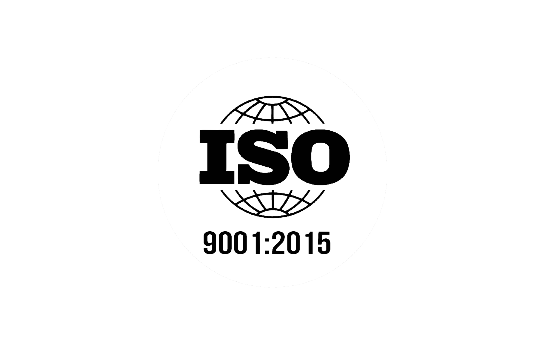 the logo for iso 9001 2015.