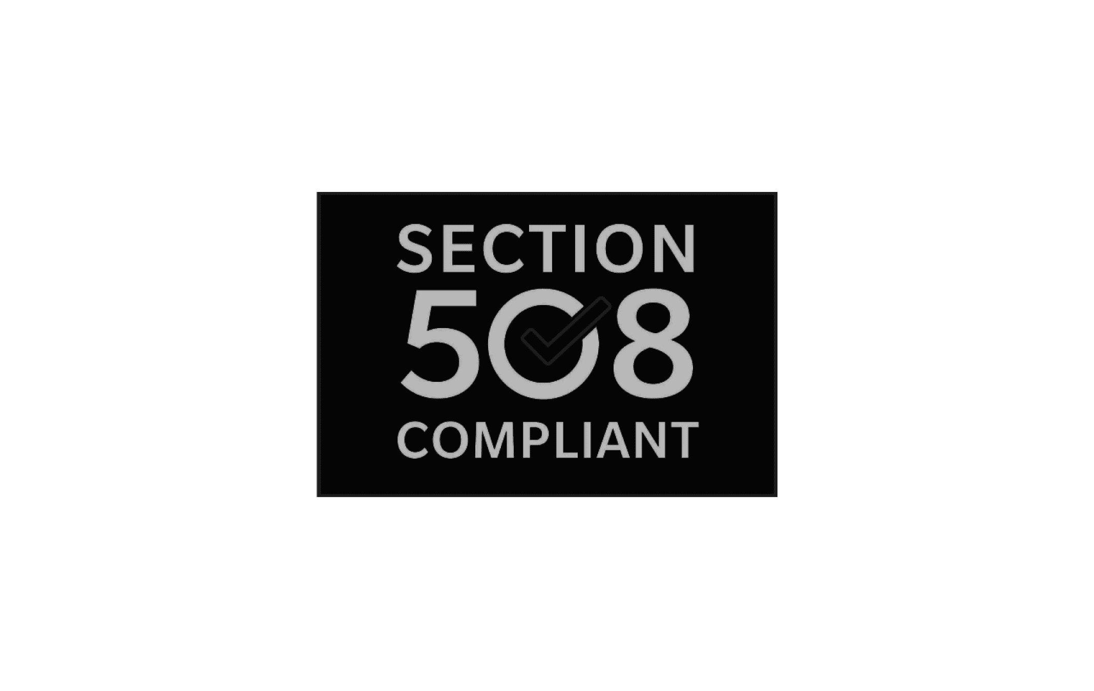 a black and white sign that says section 5c compliant.