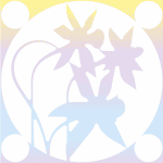 flowers with gradient effect