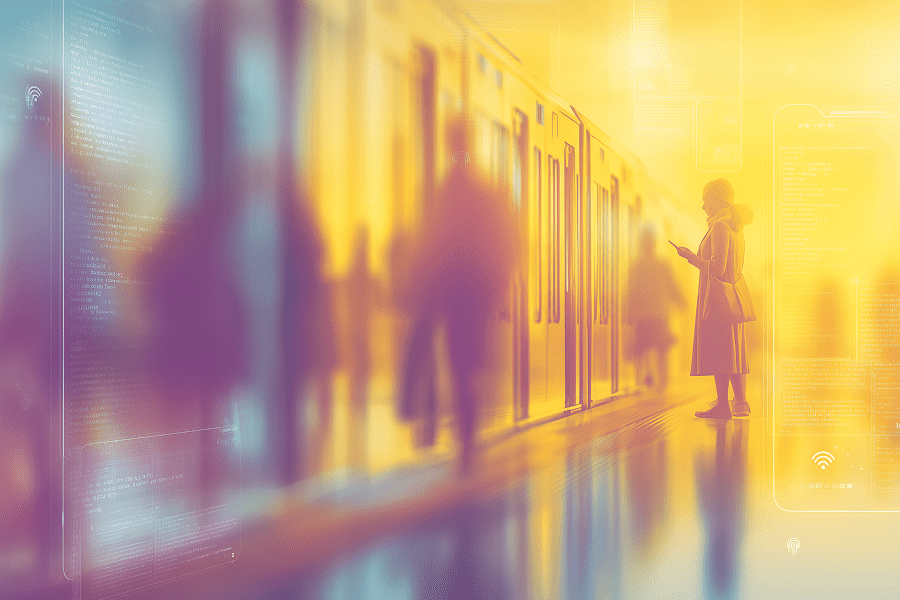 PWA_vs_Native_apps3 - Teamvoy woman with the phon in the subway