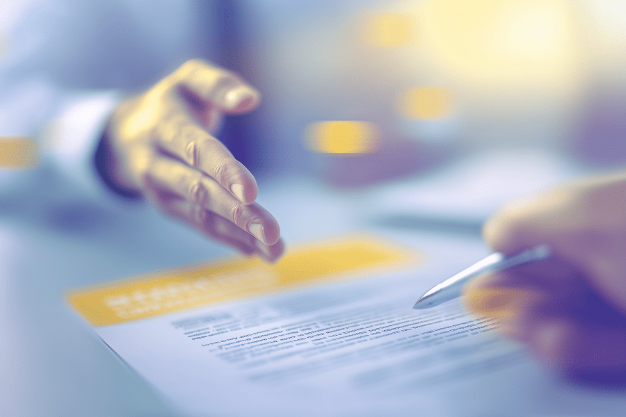 Automation_Insurance3 - Teamvoy two people signing documents