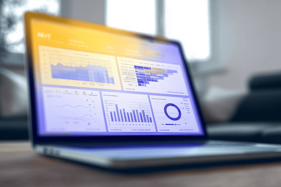 Automation_Insurance - Teamvoy laptop with dashboasrd