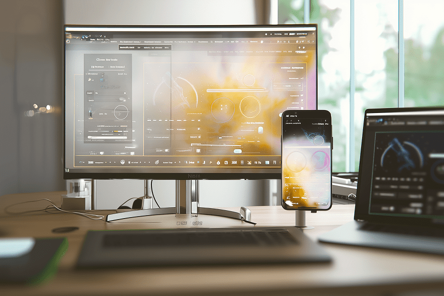 Inclusive_Responsive3 - Teamvoy responsive design on different devices (computer & phone)