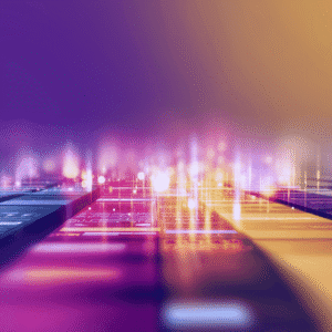 abstract view of business signals converging into a single decision point, layered data streams, structured grid layout, restrained corporate palette, professional and calm, enterprise technology illustration, no characters, no text