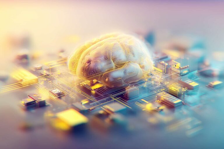 a sophisticated fintech editorial cover illustrating regulator-ready artificial intelligence, abstract ai brain or neural network integrated with financial symbols and secure data flows, subtle compliance motifs such as checkmarks, shields, audit lines, and transparent layers, modern fintech color palette