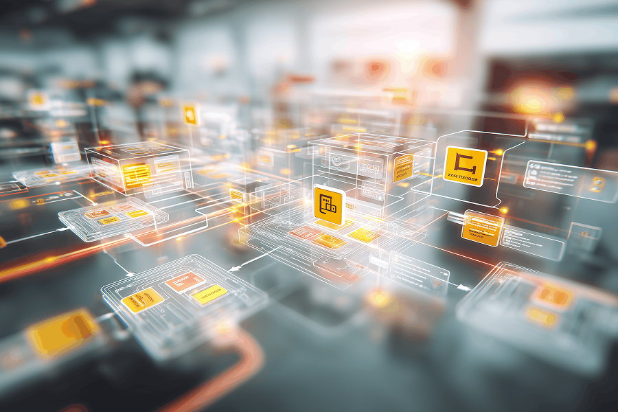 What Are Autonomous AI Agents - Teamvoy visual metaphor of autonomous ai agents operating inside a modern software development workflow. multiple intelligent nodes coordinating across code repositories, ci/cd pipelines, testing environments, and monitoring systems. structured network with active data flows, decision loops, and feedback cycles. clear sense of autonomy and orchestration rather than chaos. no people, no text, no logos. futuristic but professional engineering atmosphere.