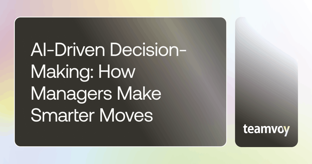al-driven decision-making how managers make smarter moves