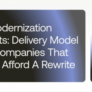 al modernization sprints delivery model for companies that cant afford a rewrite