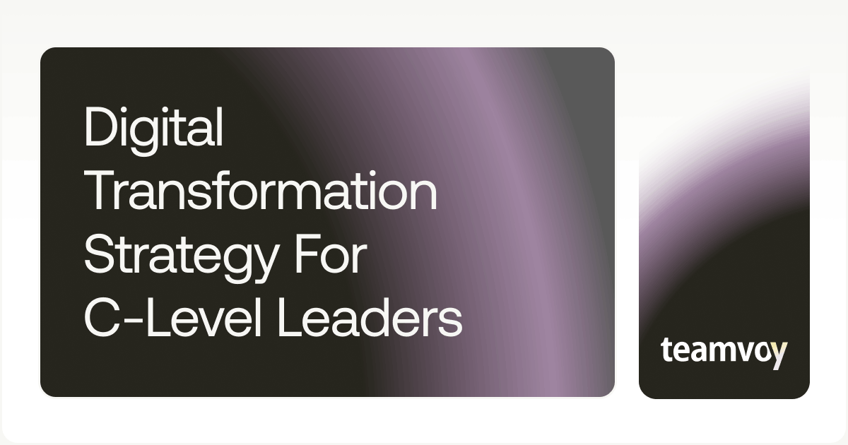 digital transformation strategy for c-level leaders cover