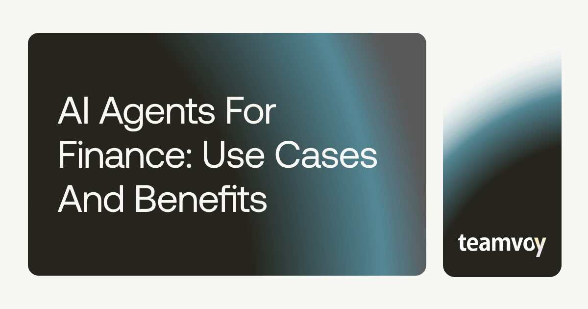 ai agents for finance: use cases and benefits cover