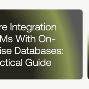 secure integration of llms with on-premise databases cover