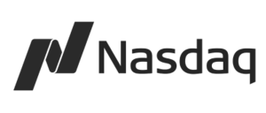 nasdaq corporate logo (stylized n symbol with word nasdaq)