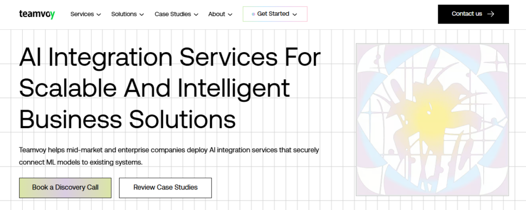 3 - Teamvoy teamvoy ai integration services hero promising scalable, intelligent solutions connecting ml models to existing systems