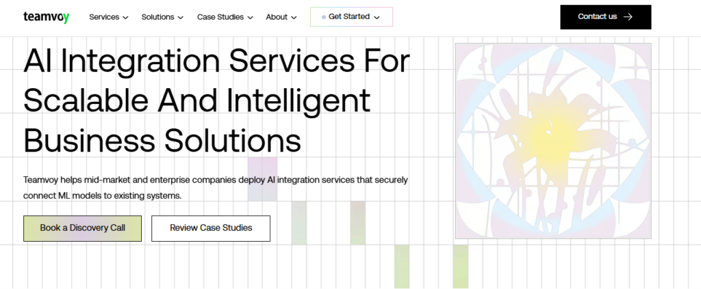 Screenshot 2026-06-25 1336251teamvoy - Teamvoy eamvoy ai integration services connecting machine learning models to existing systems for mid-market and enterprise