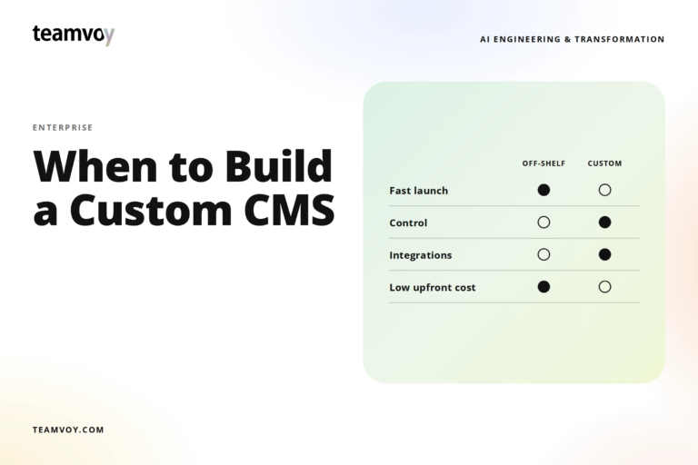 When and Why to Build a Custom Enterprise CMS